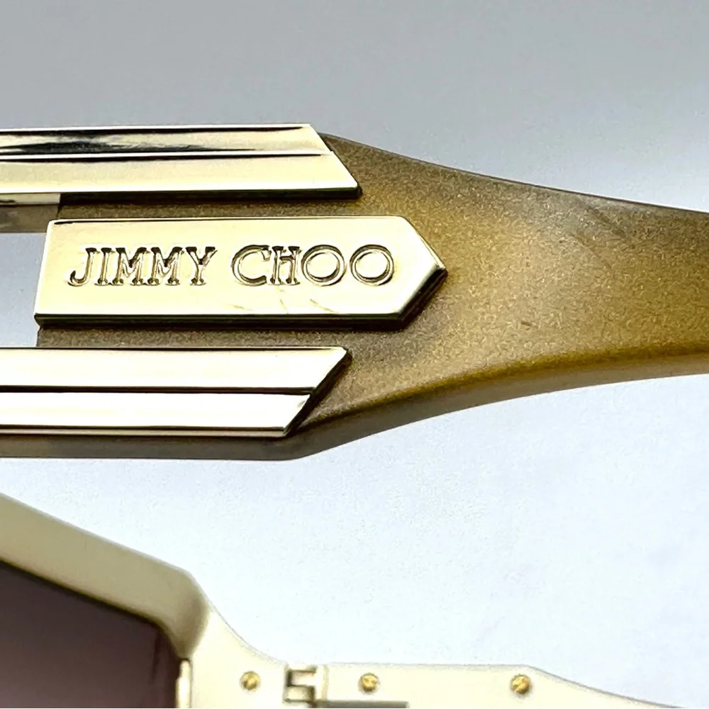 Jimmy Choo Sunglasses Sparks / S Rectangle w/ Gold Acetone Unisex